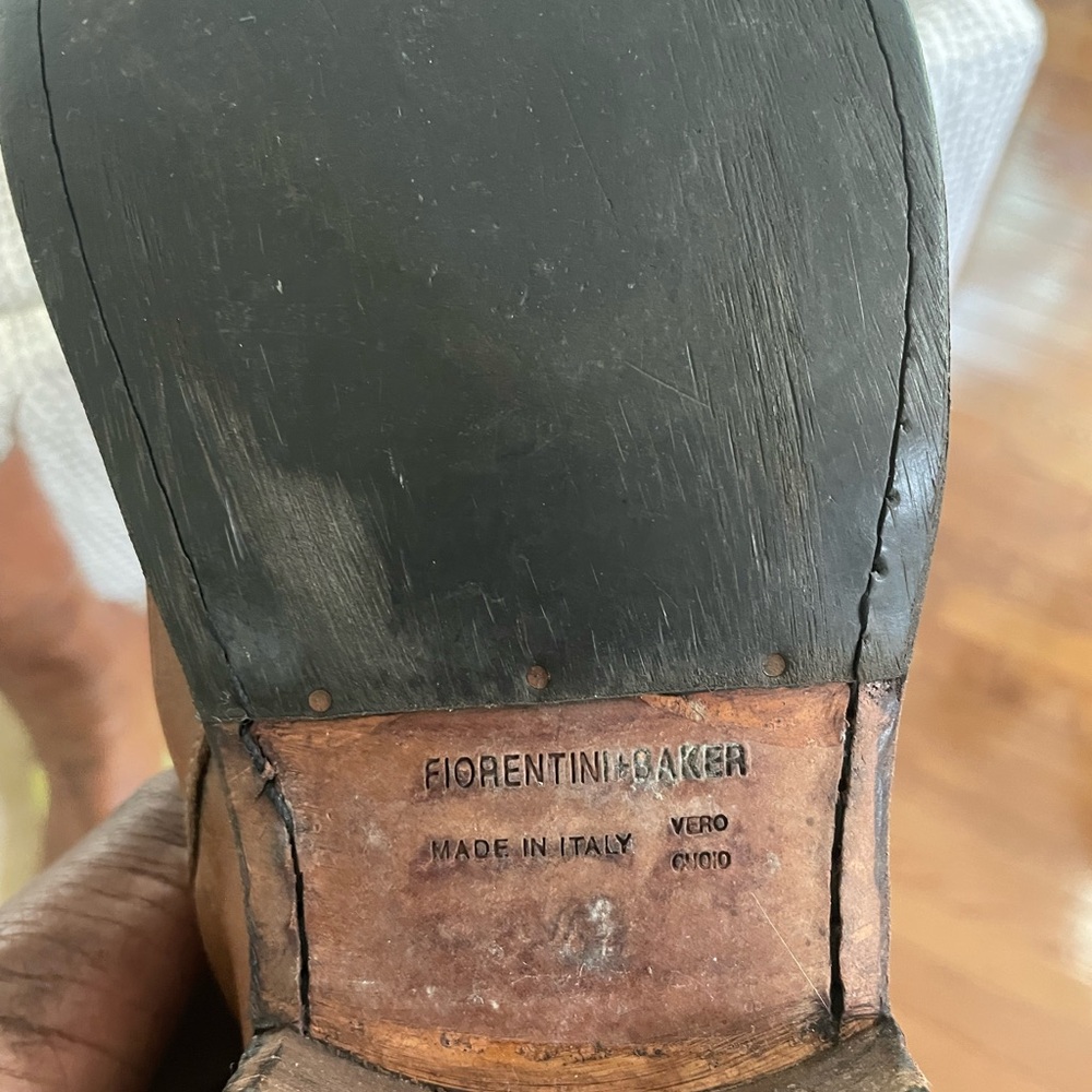Fiorentini + Baker Dark Brown Leather Boots. These are unisex, size 10 women, 41 - Picture 4 of 5